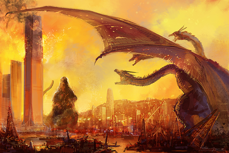 Illustration for article titled Astounding Concept Art of Cities Being Demolished